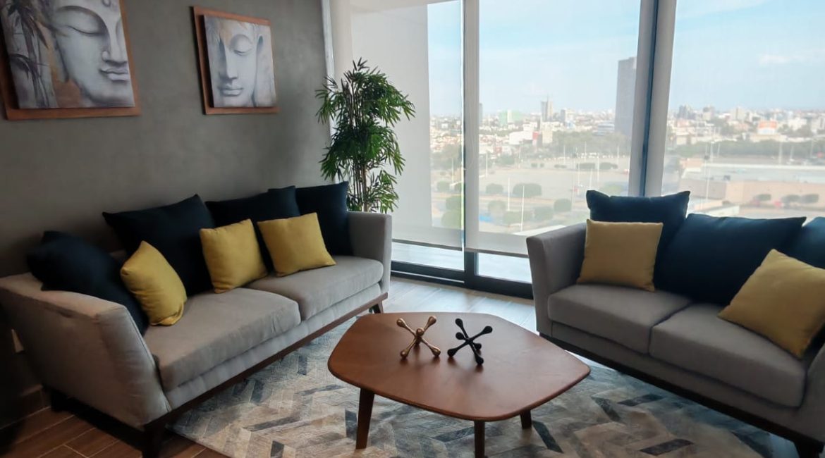 Departamento amueblado en renta – Torre Herana, León Gto Norte